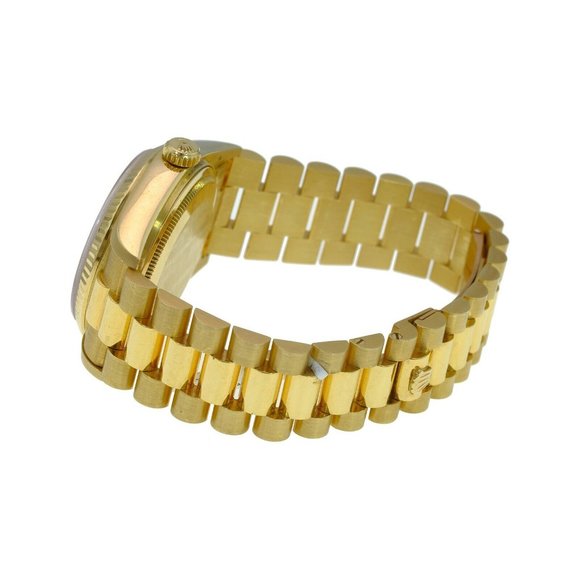 Rolex Mens Day-Date President Watch 18KY Solid Gold Champagne Dial 18038 MINT - Picture 7 of 12